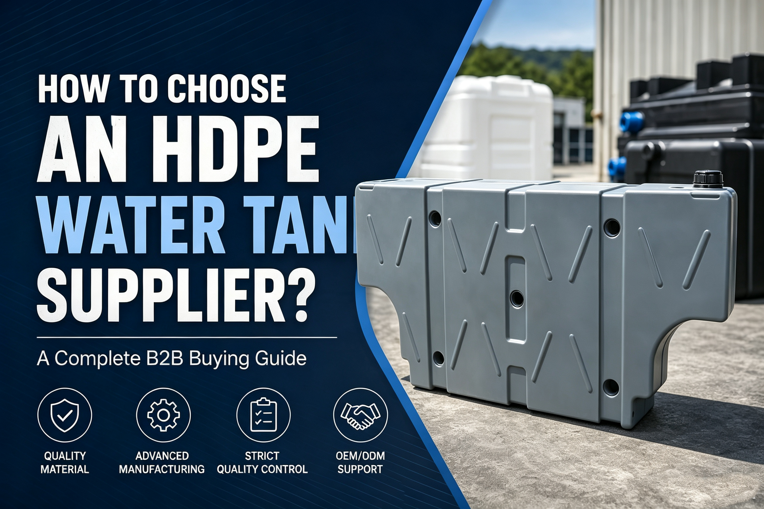How to Choose an HDPE Water Tank Supplier? A Complete B2B Buying Guide