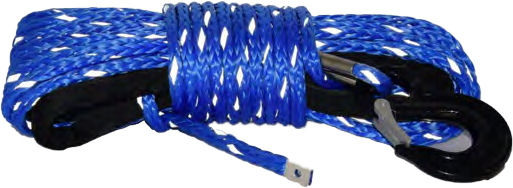 11mm × 28m Reflective Synthetic Winch Rope – High Strength HMPE 12-Strand Braided Rope for 4x4 Off-Road Recover