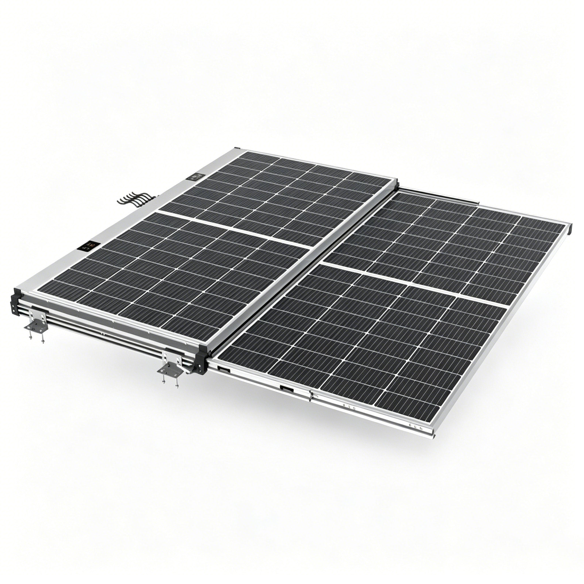 Offroad & RV Automatic Telescopic Solar Panel System | 260W Electric Adjustable Solar Mount
