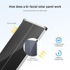 MKK GROUP 50W 12V Solar Panel Kit for RV Marine Camping Off-Grid