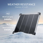 MKK GROUP 20W Monocrystalline Solar Panel Kit 12V Complete Off-Grid Solar System Set for Car RV Marine Boat Camping Emergency Power Supply