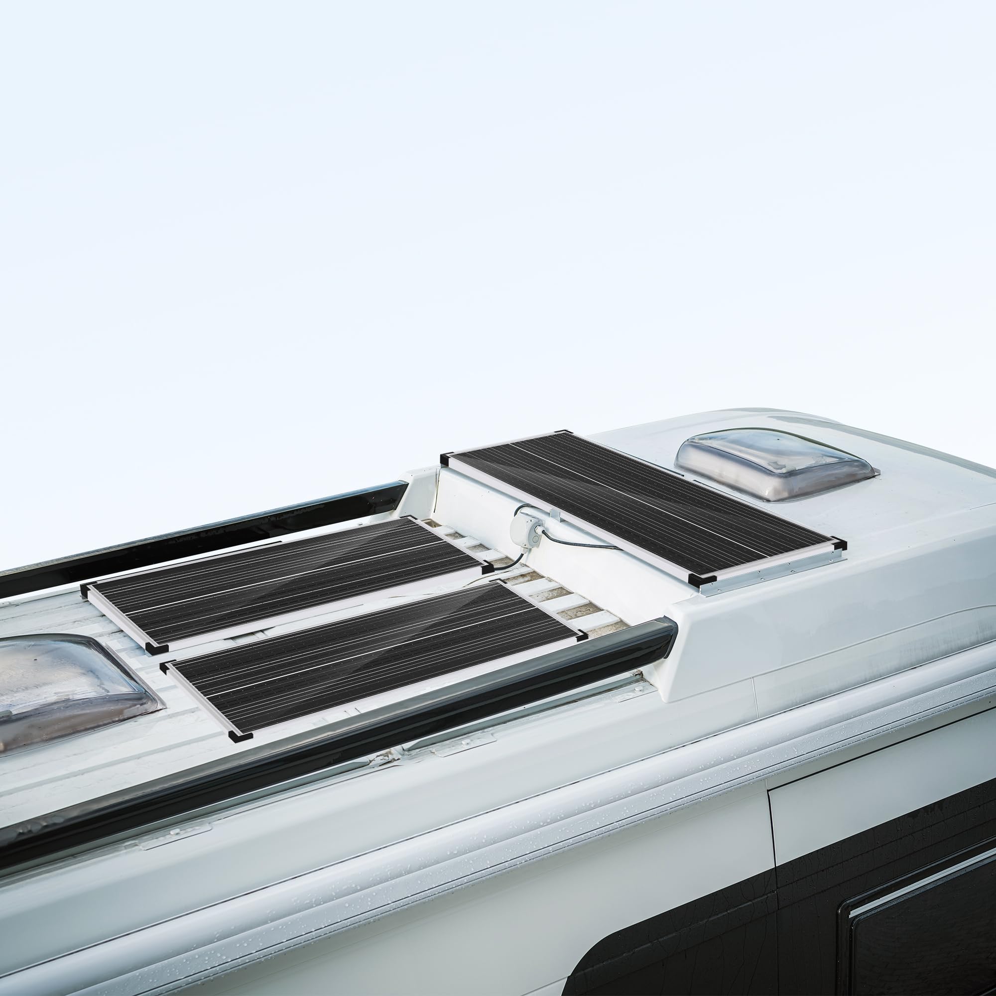 MKK GROUP 100W 12V Monocrystalline Solar Panel Kit RV Marine Off-Grid
