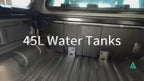 45L Rotomolded LLDPE Water Tank, Vertical & Horizontal Mountable with 1/2'' BSP Brass Outlet